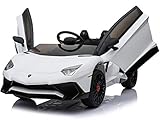 Mini Moto Lamborghini 12V White (2.4Ghz Rc)