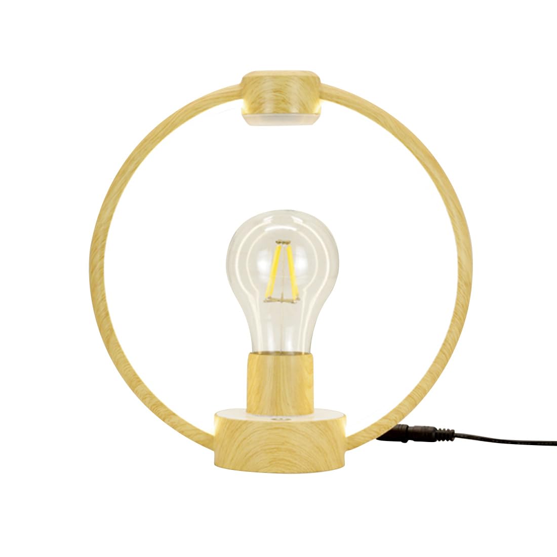 Kidaromo Magnetic Levitation Light Bulb Desk Lamp, Floating Display with 360° Floating LED, Levitating Display Stand, Christmas & Birthday Gift & Desktop Levitating Decor for Adults