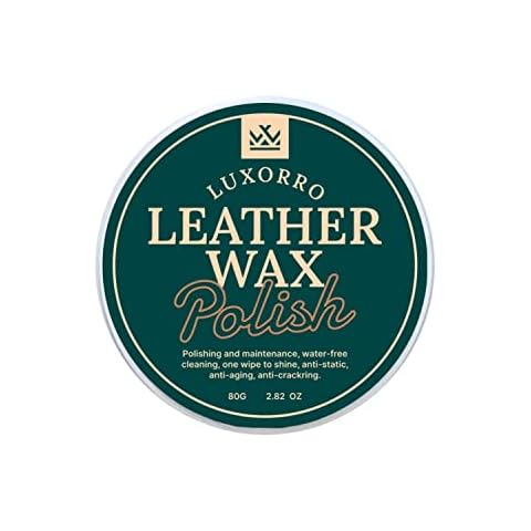 Luxorro Leather Wax Polish, 2.82oz - Polishing and maintenance, water-free cleaning, one wipe to shine, anti-static, anti-aging, anti-cracking. Cover