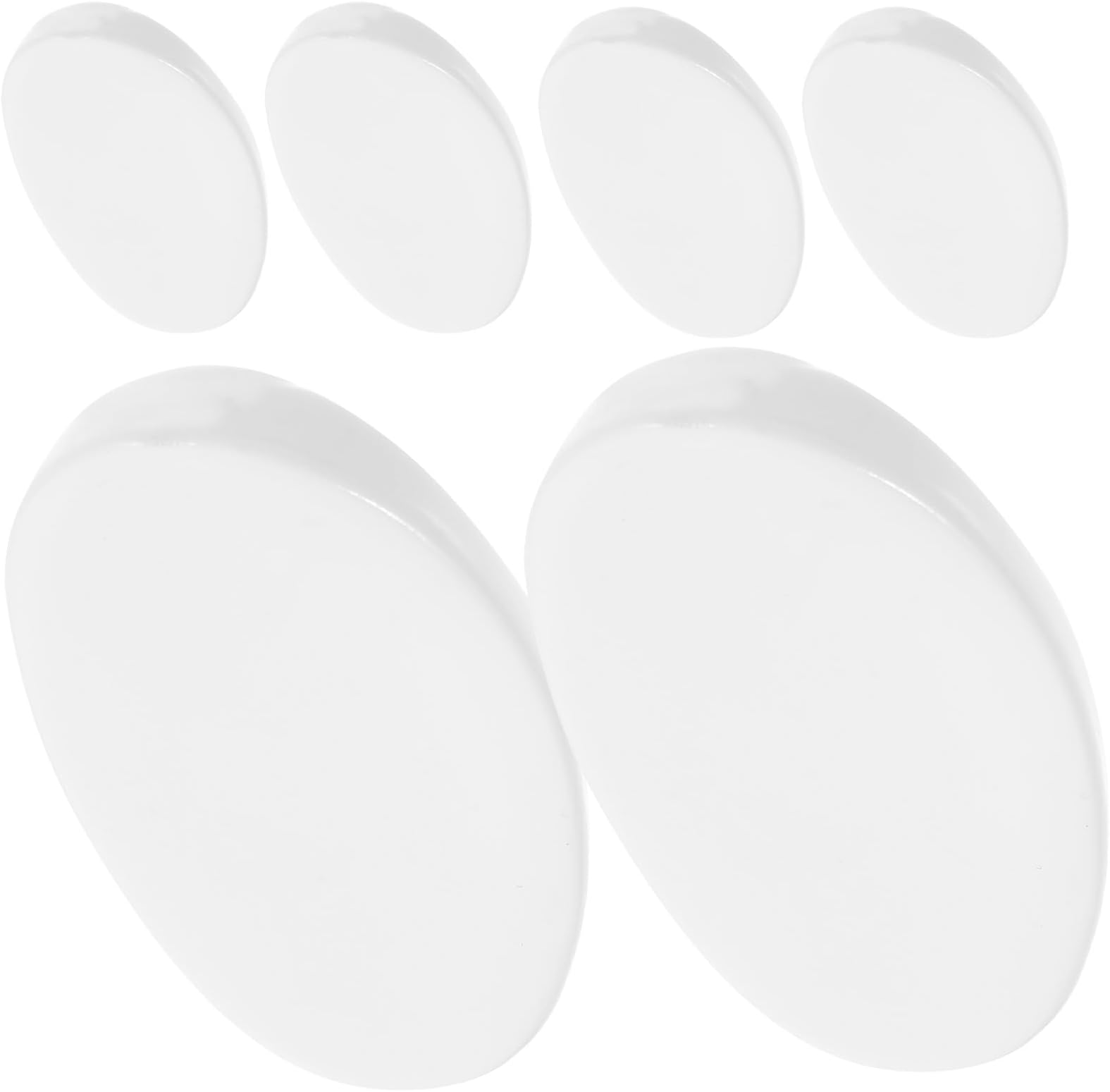 Mipcase 6pcs Ceramic Egg-Shaped Chopstick Rest Set Spoon Holder Reusable Decorative Kitchen Desktop Tableware for Home and Restaurant Use