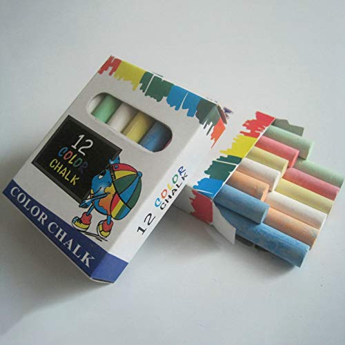 12pcs gessi robusti gessetti colorati per bambini