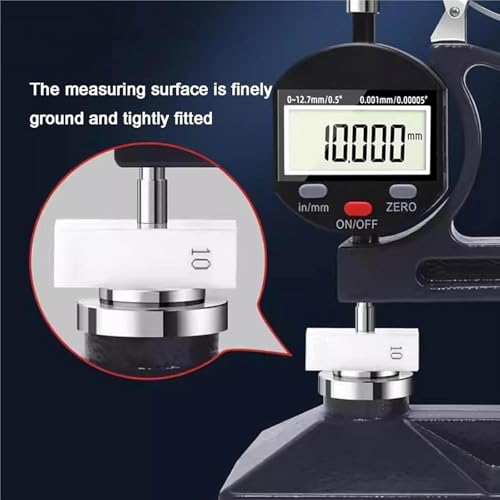 Calibrador Digital de Espesor 0-12.7mm con Pantalla LCD, Precisión de 0.001mm y Peso de Contacto Ajustable de 50g y 100g miniatura 3