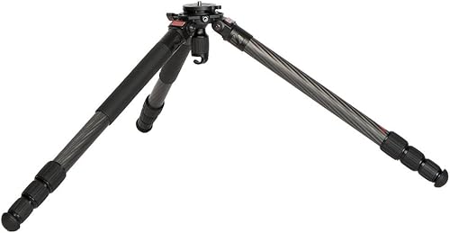 Miniatura 9 de 3Pod Everest T5 - Trípode de fibra de carbono de 4 secciones para cámara, trípode de viaje compacto con ajuste flexible de 6 pies 6 pulgadas máx. y