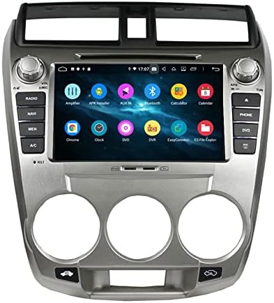 PX5 Car DVD Player installed in a Honda City dashboard