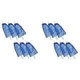 Lckiioy Sac à appâts de crabe 12 pièces avec casier, filet de pêche portable pour l'extérieur, filet de crabe, filet, pièges à appâts, filet de crevettes, accessoires de pêche