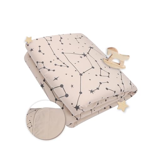 Image of Soft Baby Quilted Blanket - Lightweight and Breathable, Ideal for Newborns and Toddlers. (Beige, 30 inch x 40 inch) | Lightweight, Breathable, Ideal for Newborns and Toddlers