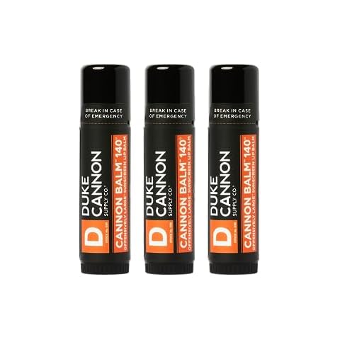 Duke Cannon Supply Co. Tactical Lip Protectant Cannon Balm 140 for Men (Blood Orange Mint) Multi-Pack Cover