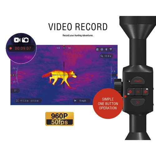 theOpticGuru ATN Thor 4 640x480, 1-10x Thermal Scope w/Video rec in HD, Smooth Zoom, Bluetooth and Wi-Fi (Streaming, Gallery & Controls)
