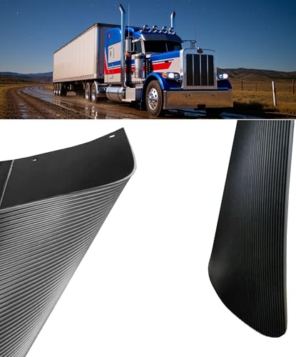 Image of 24 inch x 24 inch Mud Flaps for Semi Trucks 1 /5 inch Thick Mud Flaps Universal Mudflaps Semi Trailer 2 Pack