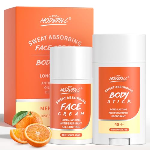 Kit Antitranspirante Para Rostro Y Cuerpo, Crema Facial Antitranspirante De Imprimación De Control De Aceite Para El Rostro Antes Del Maquillaje Y Desodorante En Barra Para Mujeres Y Hombres