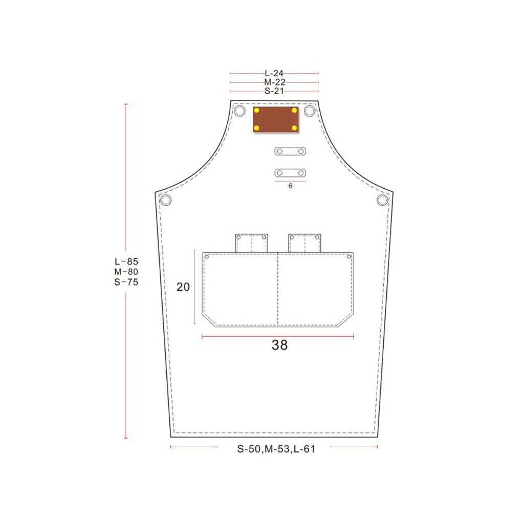 SSDD Tablier de toile Café Barista Tablier Barista Tablier Tablier spécial Femme Summer (Size : M)