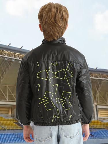 Boys Winter Coat Heavyweight Puffer Padded Warm Zip Up Long Sleeve Weather Resistant Jacket Winter Outerwear Jackets4