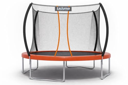 LeJump 305 cm Durchmesser Trampolin Sunrise Outdoor Trampolin für Fitness und den Garten mit Umlaufendem Sicherheitsnetz und Randabdeckung Sunrise-10FT 305cm