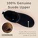 CUSHIONAIRE Hip 2 Genuine Suede Ankle Boots for Women, Cozy Faux Shearling Lining Pull On Winter Womens Boots, BLACK 9
