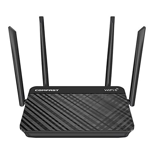 Enrutador inalámbrico Wi-Fi6 inteligente, velocidad inalámbrica CF-XR10 de hasta 1800 Mbps, puertos RJ45, red inalámbrica, 4 antenas externas, 1201 Mbps 5.8 GHz + 574 Mbps 2.4 GHz para hogar y juegos