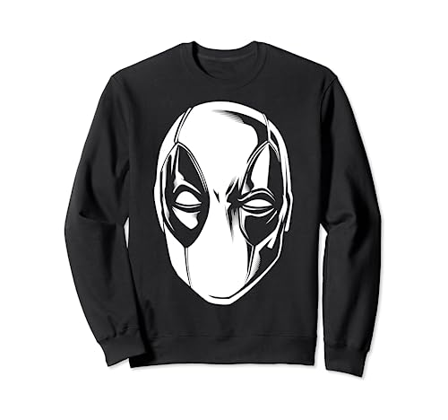 Sweatshirt Marvel Deadpool big face simplifie : finis les pulls geeks trop charges et inconfortables