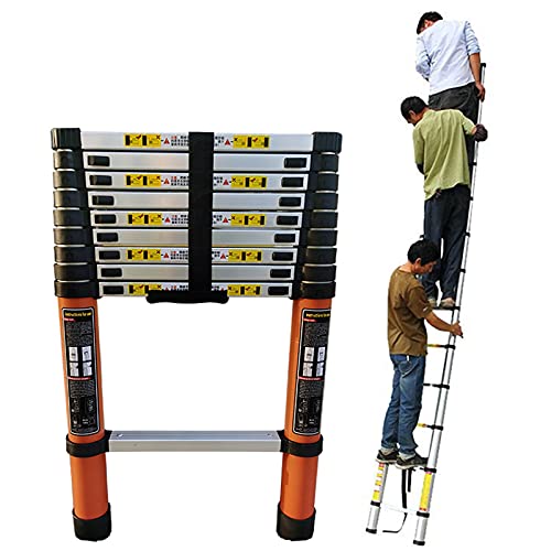 Escaleras telescópicas multiusos extensible, escalera telescópica, resistente, plegable, de 6,2 m, 6 m, 5 m, 4 m, 3,8 m, 3,2 m, 2,6 m, 2 m, escaleras telescópicas de extensión de aluminio para visión
