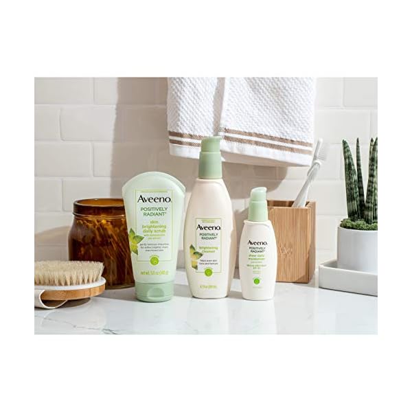 Aveeno-Positively-Radiant-Brightening-Facial-Cleanser-for-Sensitive-Skin-Non-Comedogenic-Oil-Free-Soap-Free-Hypoallergenic-67-fl-oz-Pack-of-3 Aveeno Positively Radiant Brightening Facial Cleanser for Sensitive Skin, Non-Comedogenic, Oil-Free, Soap-Free & Hypoallergenic, 6.7 Fl Oz, Pack of 3