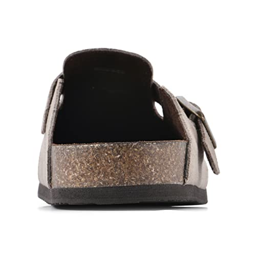 White Mountain Women's Bari Footbed Sandal, Taupe/Suede, 8 M #TOP4