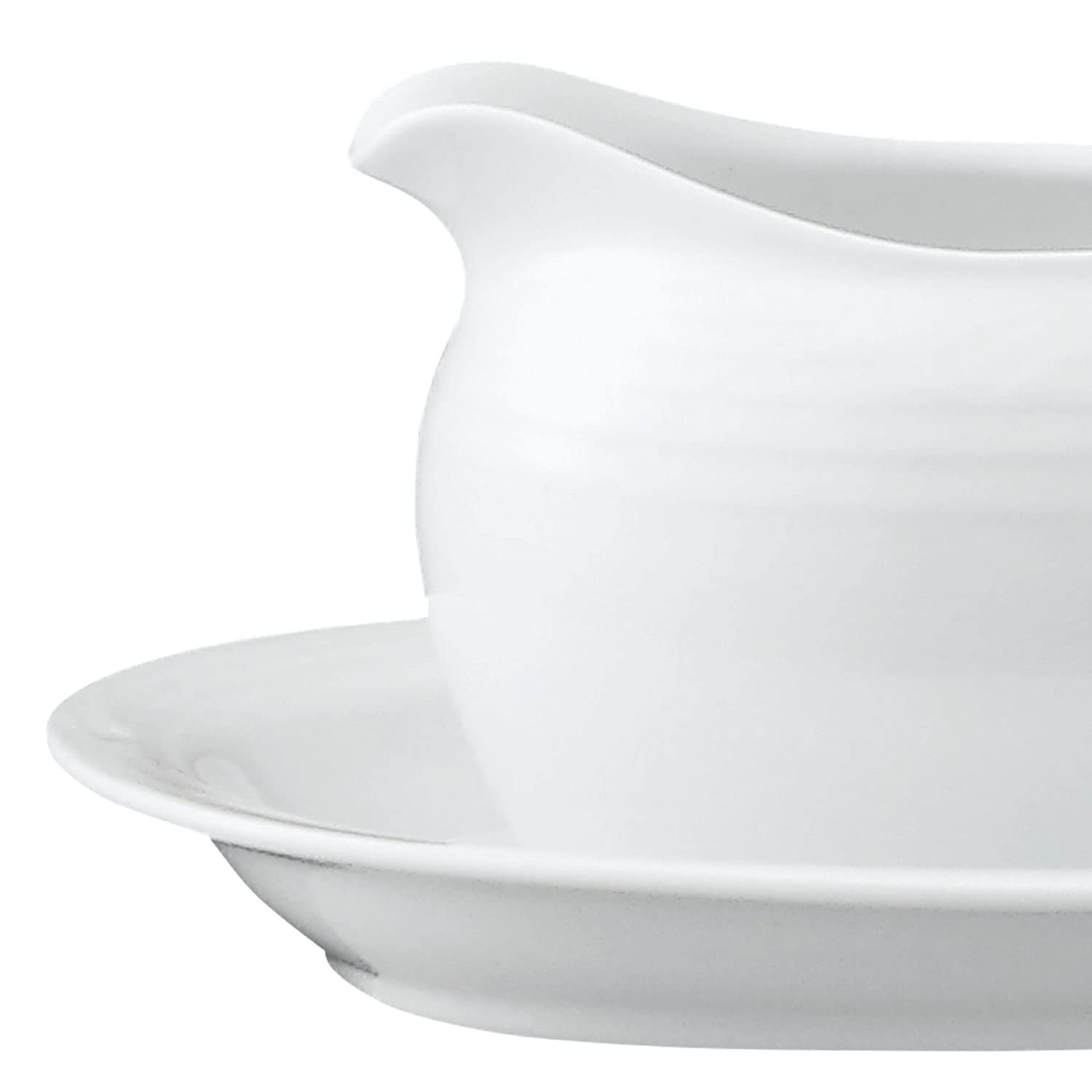 Noritake 91541C/4000 Gravy Boat, 12.2 fl oz (360 cc), Arctic White, Microwave Safe, Dishwasher Safe, 1 Piece, White Fine Porcelain (White)