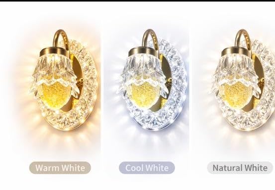 Image of 12 Watt Led Wall Light and Wall scones wall lamp for- Home, Kitchen, Bedside, Bedroom, Living Room, Office, Indoor, Bedside, Mirror Side, Diwali Lighting (Yellow Wall)