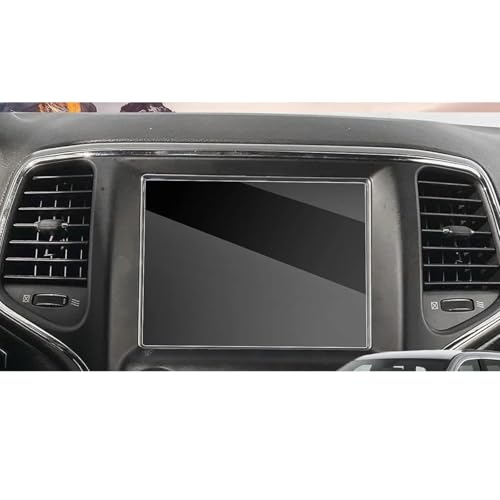 Verre trempé Jeep Grand Cherokee 8.4 pouces : protection d'écran LCD pour GPS Uconnect 2014-2018
