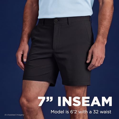 Haggar Men's Sport Travel Performance Short - 7 and 9 Inch Inseams Black - image 5