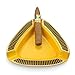 Cigar Ashtray Triangle - Large Outdoor Rest for Patio/Outside/Indoor (Yellow)