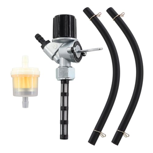 MCHNIC Benzinhahn mit Sieb und Wassersack M16x1 für DDR-Mopeds Motorräder Simson S50 S51, SR4-3 Sperber SR4-4 Habicht, MZ/MUZ ES ETZ TS 125 150 250