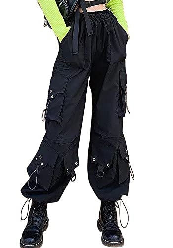 Baggy Cargo Pants Women Grunge Punk Techwear Emo Clothes Alt Gothic Pants for Women