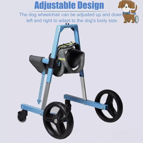 Aide à la mobilité pour chien handicapé poussette réglable