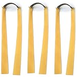 RALSPEC 3 x Replacement Flat UK Slingshot Power Bands 1.5mm Natural Latex Catapult Rubbers Hunting Band Elastics Catapults for Adults