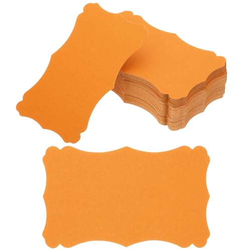 Petites cartes d'index orange PATIKIL en papier vierge pour mini étiquettes