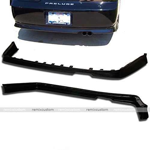 Remix Custom for 97 98 99 00 01 Honda Prelude Optional Style PU Rear Body Bumper Lip Spoiler Kit
