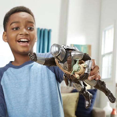 Figuras Mandalorian y Grogu Galactic Action Hasbro con sonidos interactivos 7