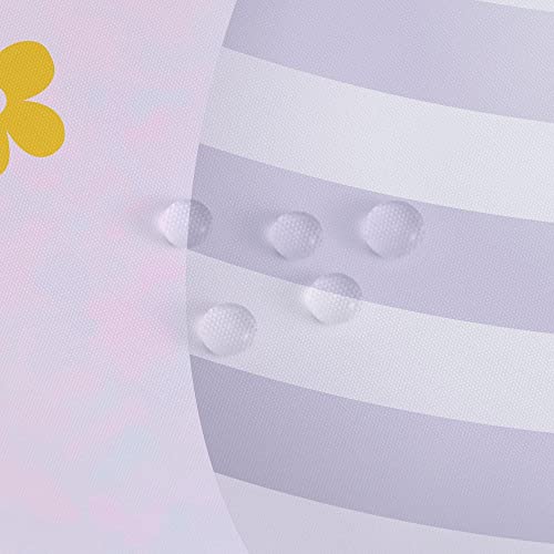 Shengjun 72" X 72" Easter Eggs Shower Curtain Butterfly Spring Colorful Watercolor Pastel Home Bathtubs Bathroom Curtains Decoration Set With 12 Hooks #TOP4