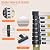 8.5FT Telescopic Ladder Telescoping Ladder, Extension Ladder Folding Camper Lightweight Rv Ladder Attic Collapsible Extendable Ladder for Household&Outdoor