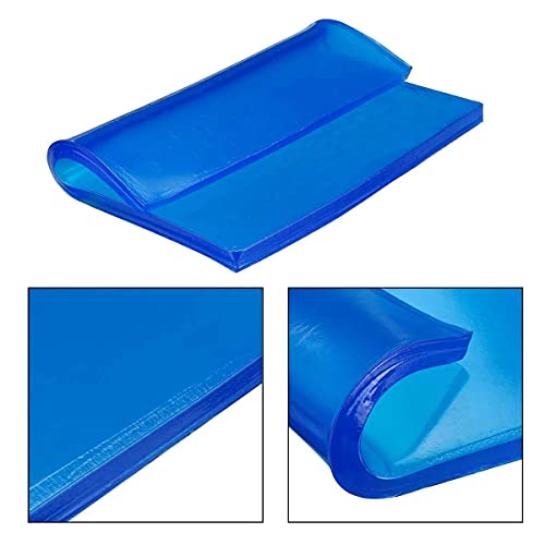 Inokantucy 2CM Blau Motorrad Universal Sitz Kissen Gel Pad Cool Pad StoßDäMpfungs Matte DIY Cut Kissen A