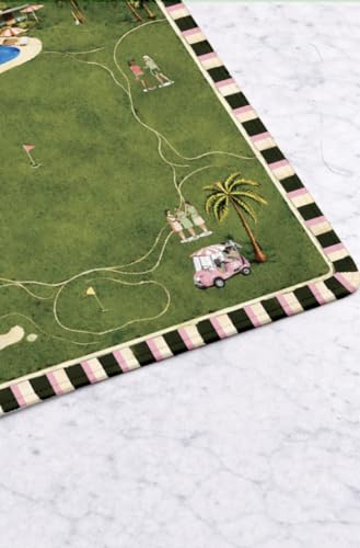 Mahjong Mat Girl Tribe Co Golf Verde 33x33 pulgadas miniatura 2