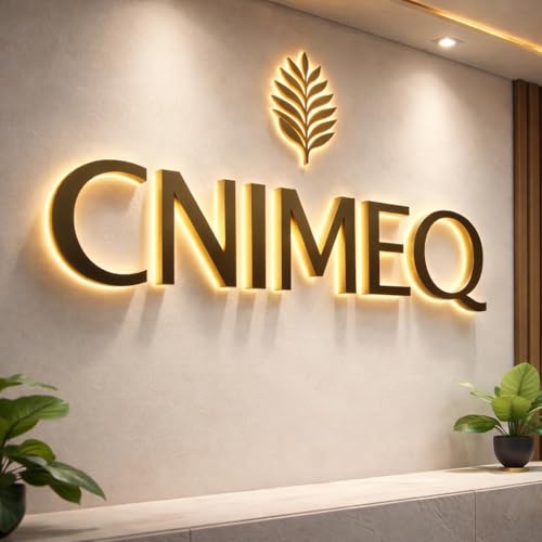 Image of Custom Led Business Backlit Signage, Customizable 3d Laser Cut Metal Business Logo Sign For Wall, Personalized Illuminated Backlit Reverse Channel Sign For Company Office Salon Storefront Studio Cafe