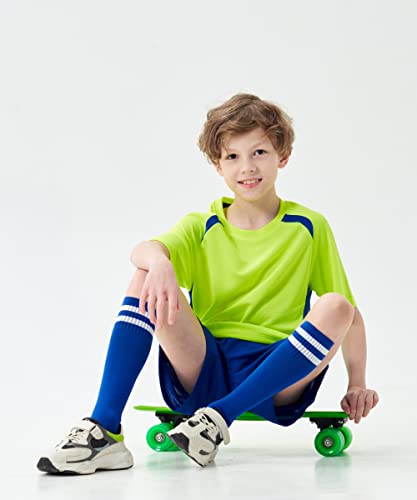 Image of M2C Kids Soccer Uniform Athletic Jersey Shorts Socks Set
