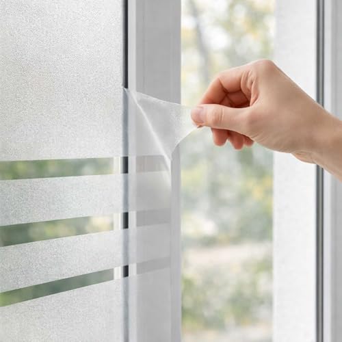 Film de confidentialité pour vitrage avec protection visuelle rayée dynamique