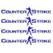 Counter Strike Autocollants de Voiture Décalcomanies Creative Décoration pour Portes Poignée Tuning Auto Tuning Styling Vinyles 11cm * 2cm (Color : 5, Size : 11cm*2cm)