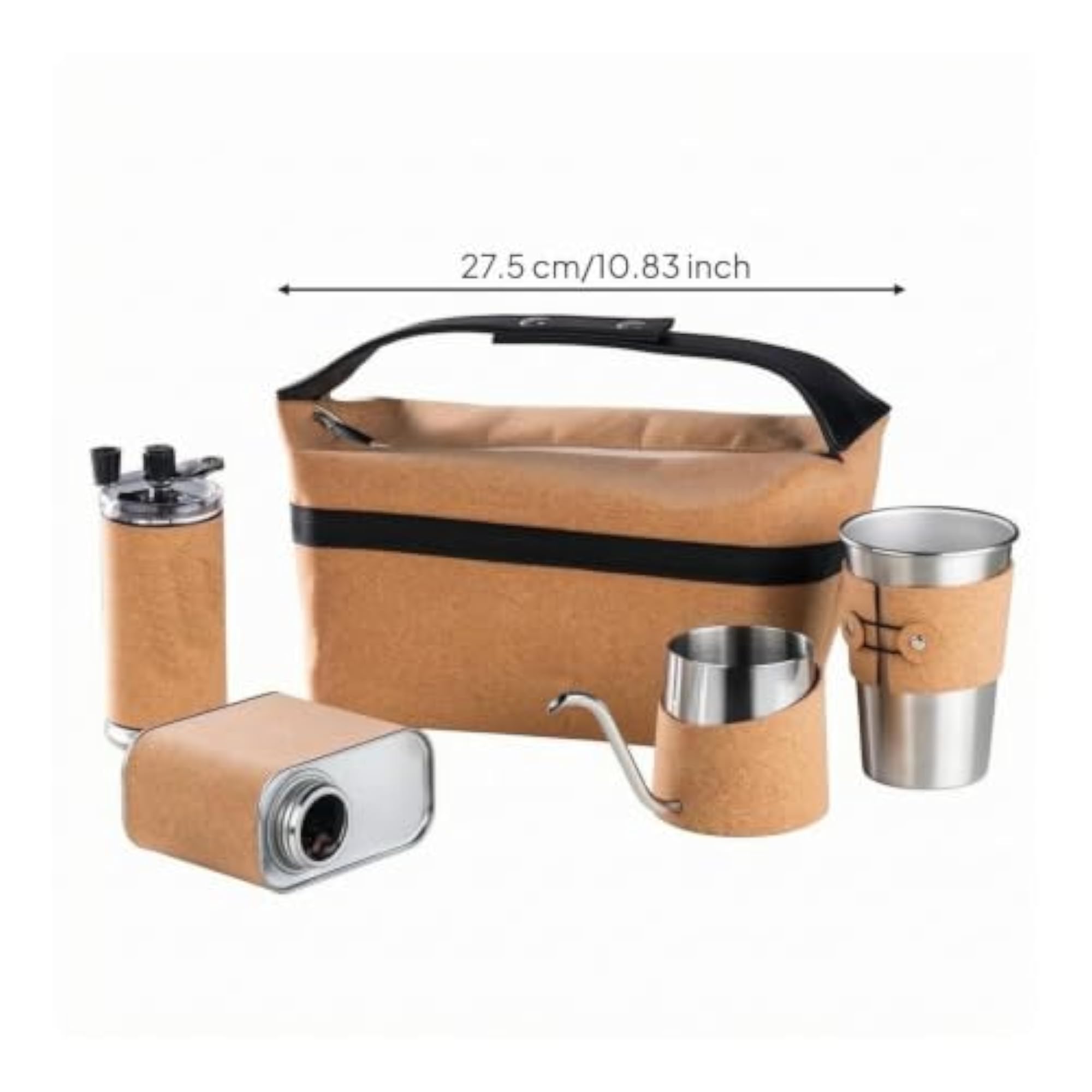 Pour Over Coffee Maker with Mug and Cork Exterior