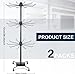 BestAlice 2Pack Jewelry Rack, 3 Tier Rotating Jewelry Display Holder, Necklace Holder Rack Fashion Counter Jewelry Tree Stand, Adjustable Metal Jewelry Hold(Black)