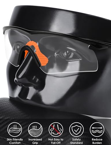 Image of BLAZERBUCK Replacement Nose Pads Nose Pieces for Oakley M Frame Series Sunglasses - Black + Orange