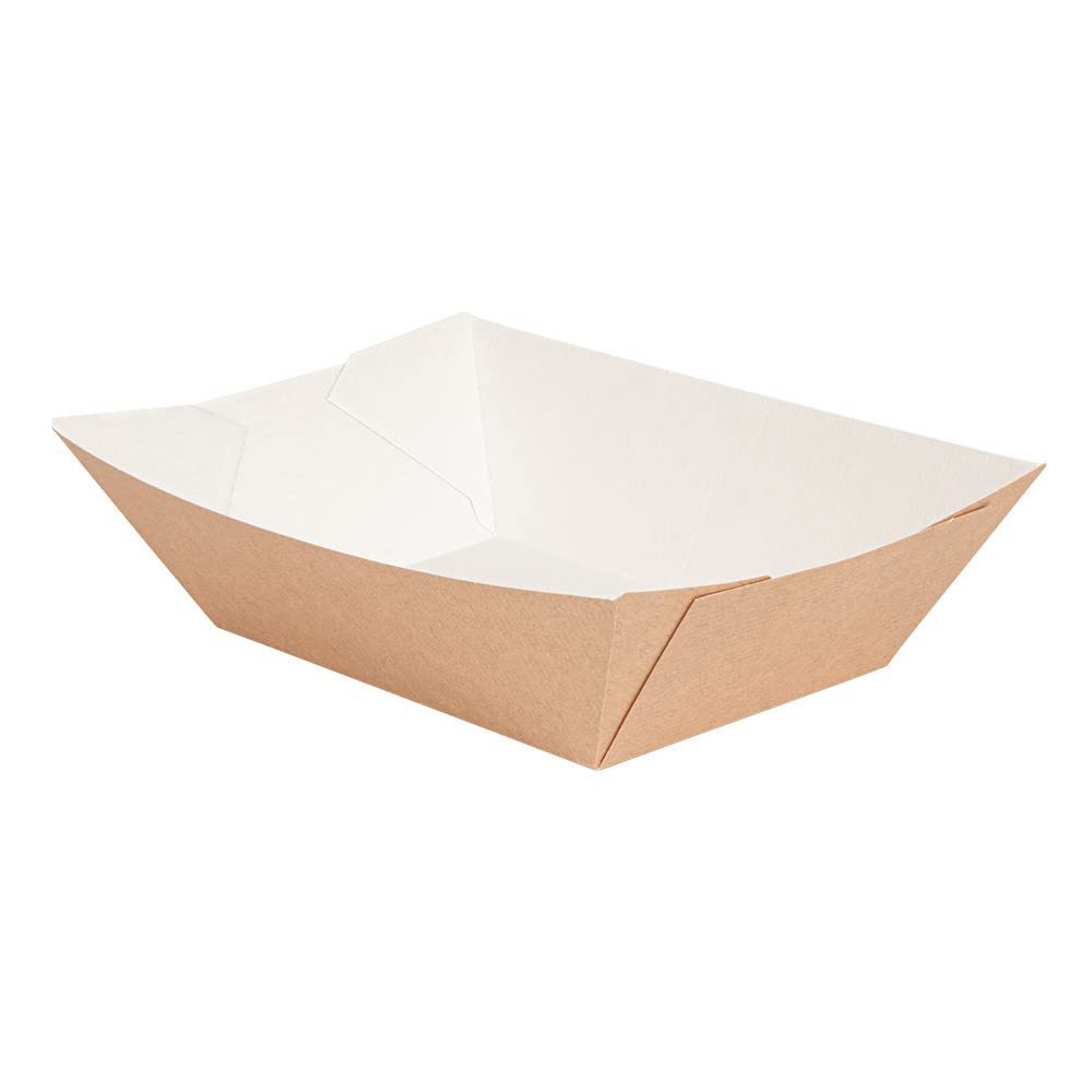 García de Pou - 150 Unidades - Barquillas 'Thepack' 1440 G 220 G/M2 13,5X8,5X6,2 Cm Natural Cartón Ondulado Nano-Micro