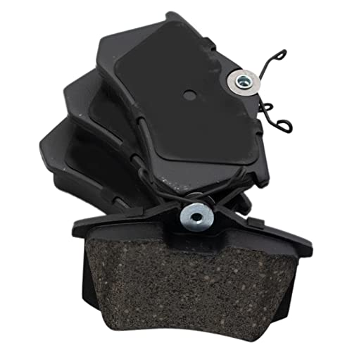 Image of TRQ Brake Pad & Rotor Kit Ceramic Compatible with 2010-2013 Audi A3 2010 A3 Quattro 2011 Volkswagen Golf 2012-2014 Jetta