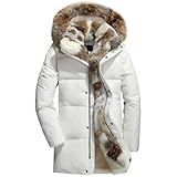 Hält warm: durchgehendes Reißverschluss-Gehäuse und Knopfgehäuse für zusätzlichen Schutz. Elastische Rippbündchen und ein Stehkragen helfen, Wärme abzudichten. Eine große abnehmbare Kapuze mit Kordelzug schützt Kopf und Ohren vor Kälte und hält den Wind draußen. Verstellbare Taille und innerer Kordelzug machen die Jacke flexibler und passen sich dem Körper an, schützen Sie zusätzlich vor Frost