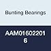 Bunting Bearings AAM016022016 Sleeve (Plain) Bearings, Powdered Metal, SAE 841, Metric, 16.0 mm Bore x 22.0 mm OD x 16.0 mm Length (Pack of 5)